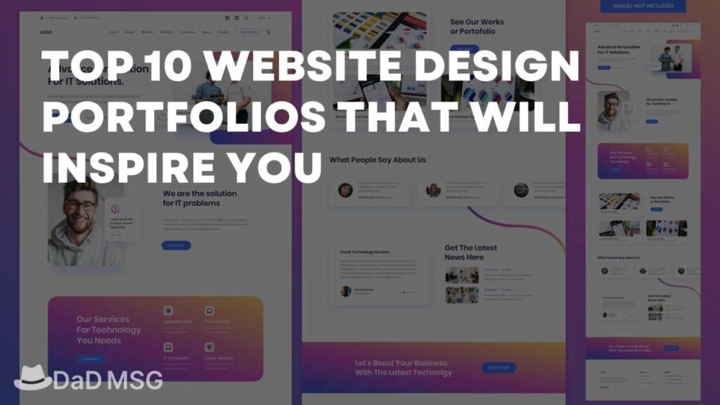 TOP 10 WEBSITE DESIGN PORTFOLIOS THAT WILL INSPIRE YOU DaD MSGTOP 10 WEBSITE DESIGN PORTFOLIOS THAT WILL INSPIRE YOU DaD MSG