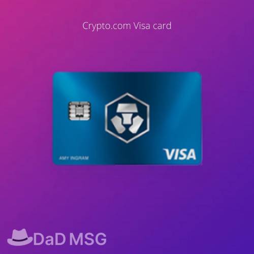 Crypto.com Visa card DaD MSG