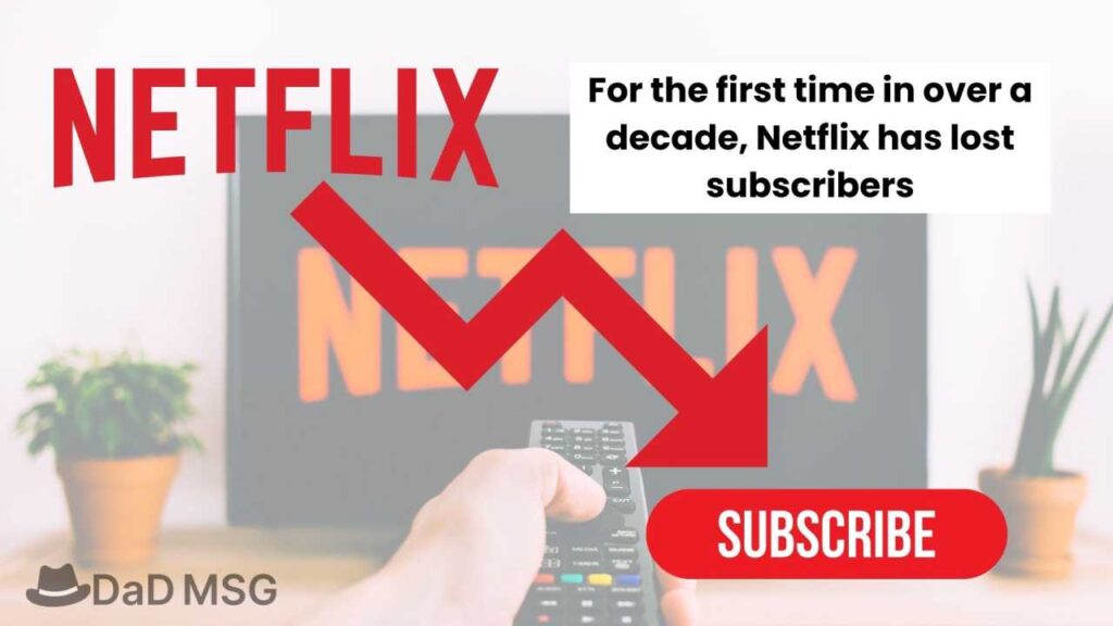 For the first time in over a decade, Netflix has lost subscribers.