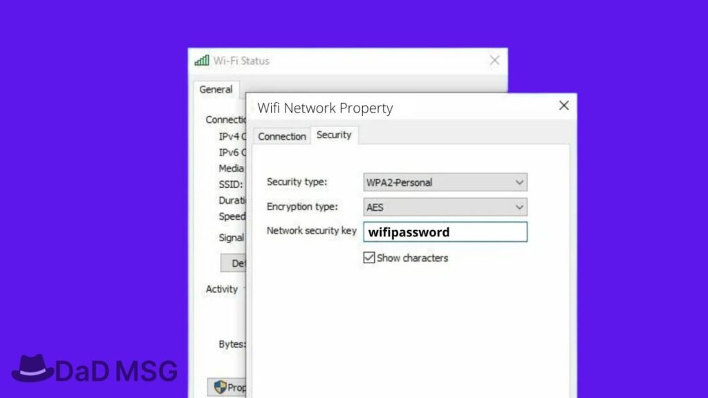 How can you find the password to any Wi-Fi network you've connected to DaD MSG